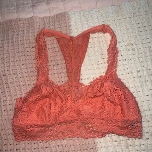 Aerie Lace Bralette in Vibrant Coral